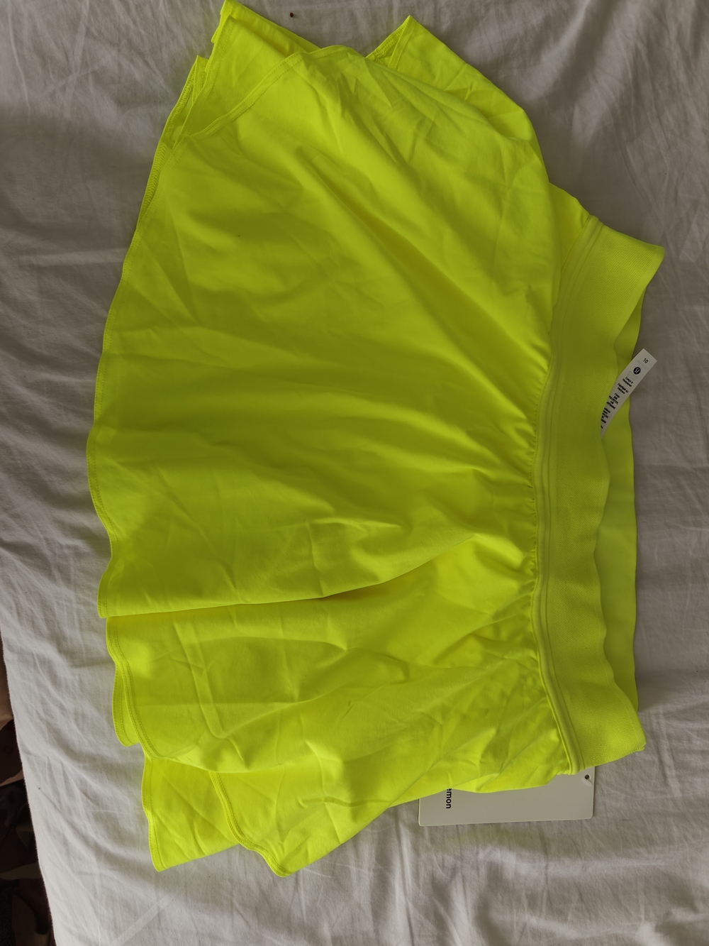 NWT Lululemon Court Rival High-Rise Skirt Highlight Yellow Athleisure US 10 - Picture 2 of 6